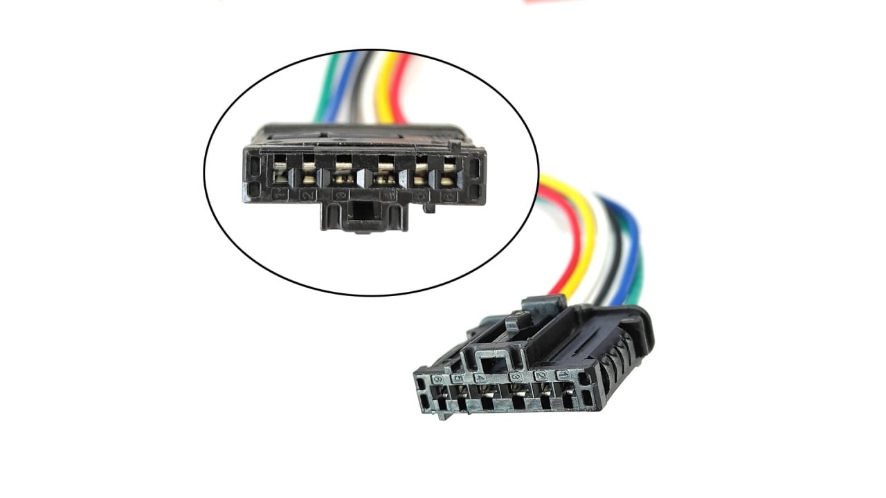 Mufa stop spate cu 6 pini, conector Pigtail, precablat 1606248780 pentru Citroen, Peugeot 206 207 208 301 307 308 508 1007 2008 Expert Partner - imagine 6